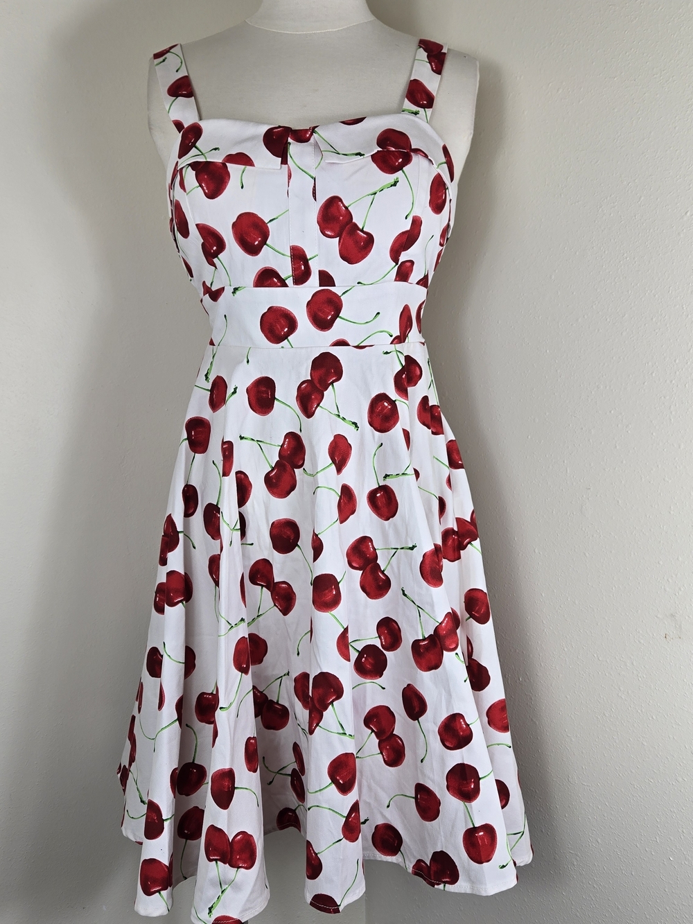 Cherry Print Pinup Dress - Picture 2 of 4